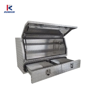 Cajas de herramientas de almacenamiento de dosel Ute de aluminio personalizadas para camionetas