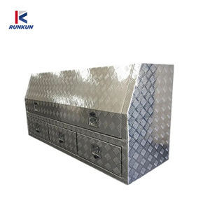 Caja de herramientas de aluminio Almacenamiento Caja de herramientas-Camión Ute Van Remolque